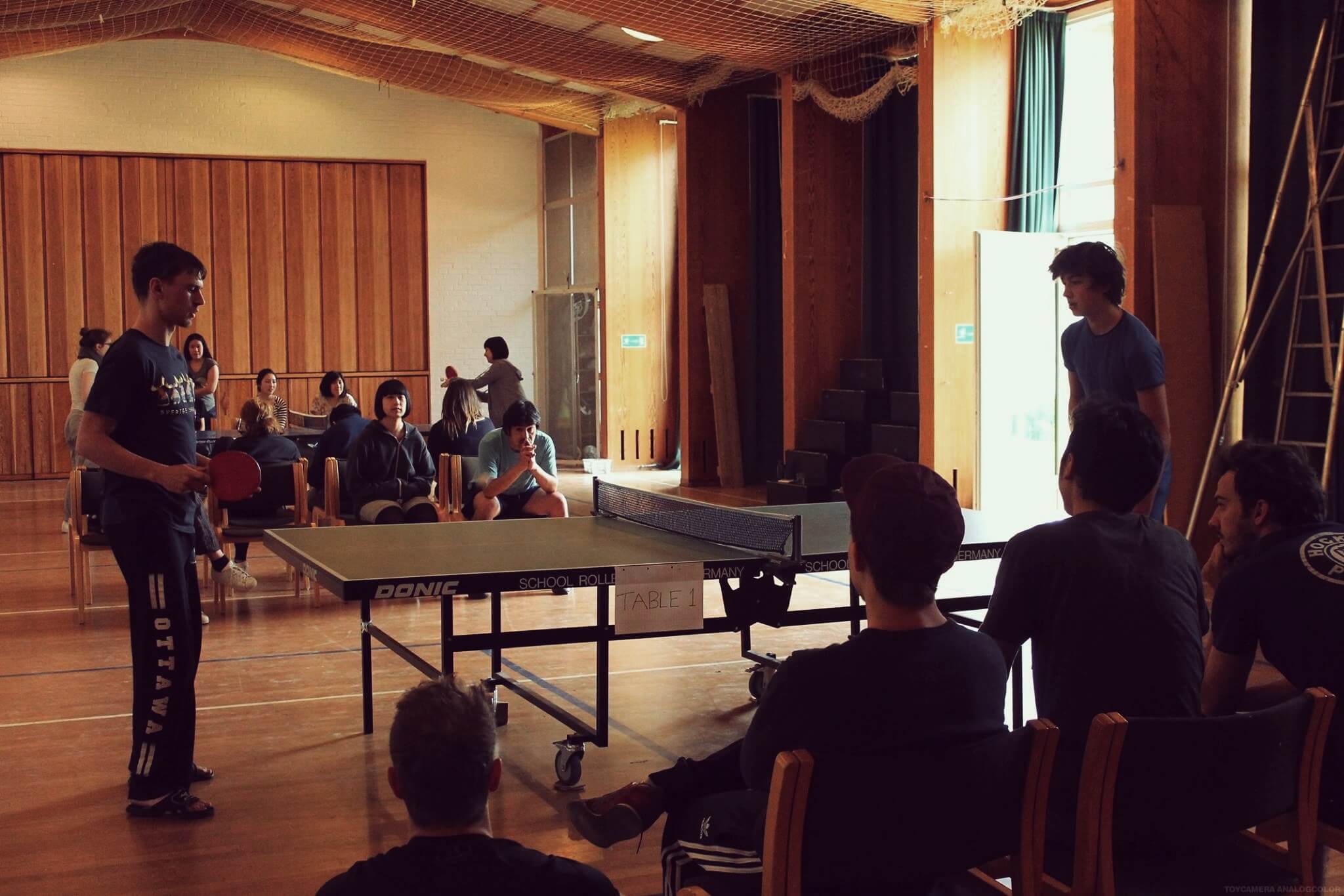 Folk High School Ping pong tournament at International People's College in Denmark