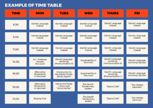 example of timetable_danish course_3