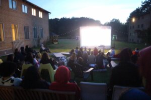 Leisure time activity at International People's College: Movie night