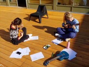 Leisure time activities at International People's College: Music and band playing